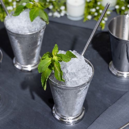Silver Mint Julep Cups Stainless Steel