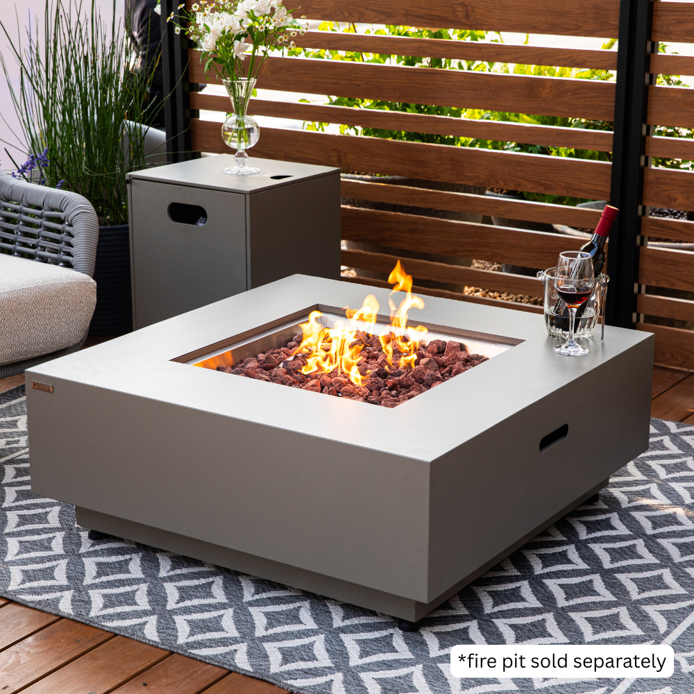 Square Propane Tank Cover Hideaway Table - 16 x 16 x 20 Inches - view 7