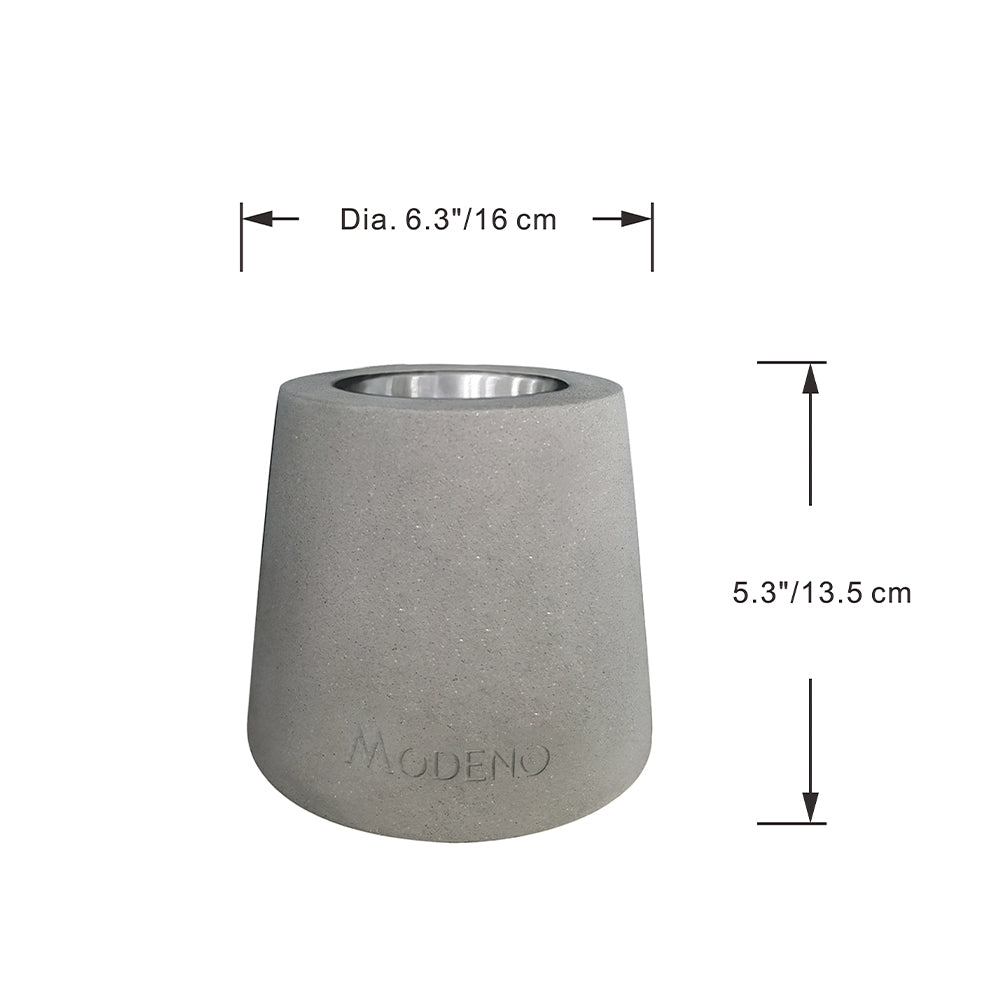 Entta Grey Tabletop Fireplace - 6.3 Inches - Ethanol - view 7
