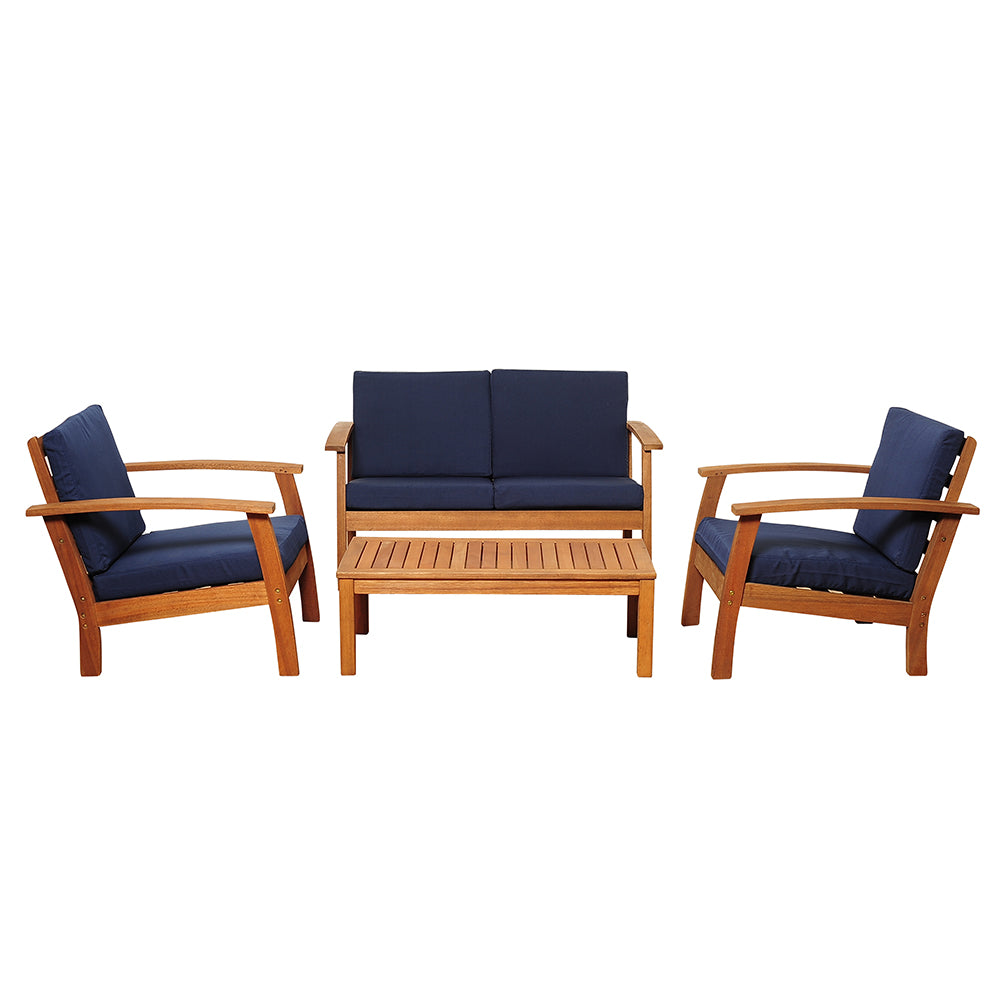 Murano 4 Piece Eucalyptus Conversation Set