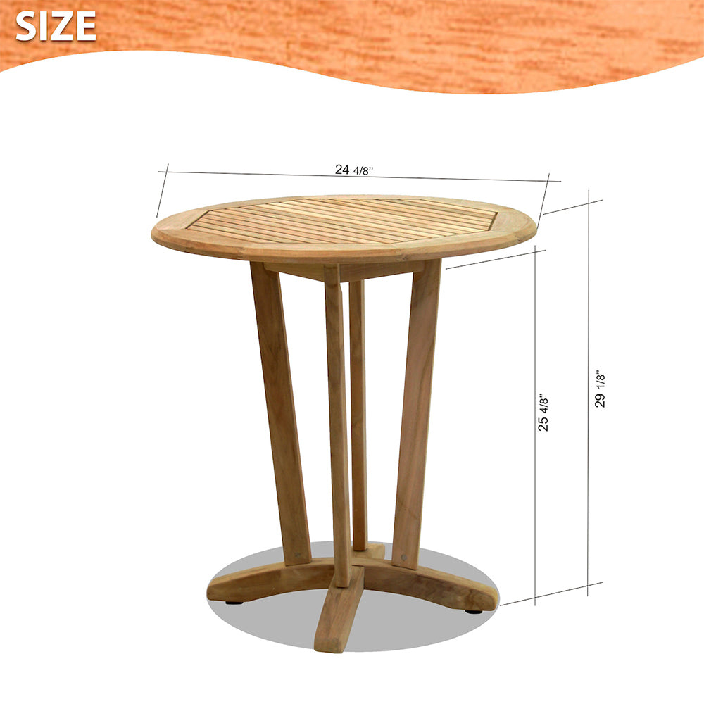 Nile Teak Round Teak Indoor Table