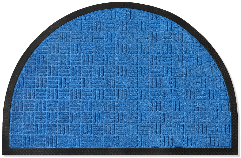 Checker Half Round Indoor Outdoor Door Mat - 24" x 36" - view 9