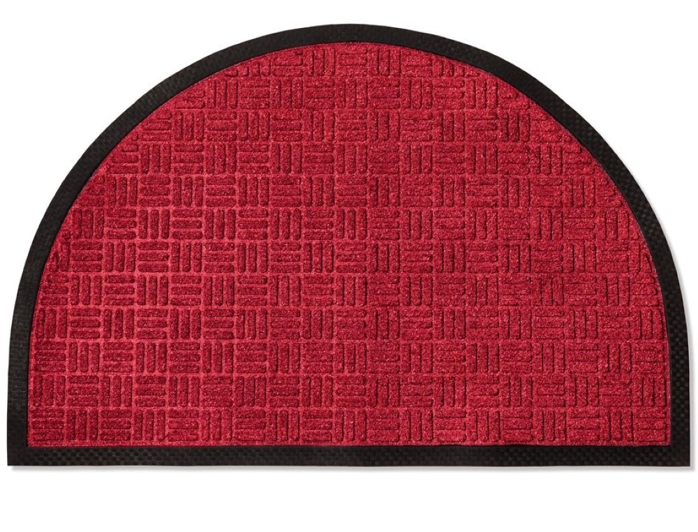 Checker Half Round Indoor Outdoor Door Mat - 24" x 36" - view 16
