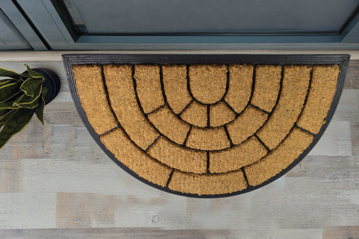 Sol Arc Coco Door Mat with Rubber backing
