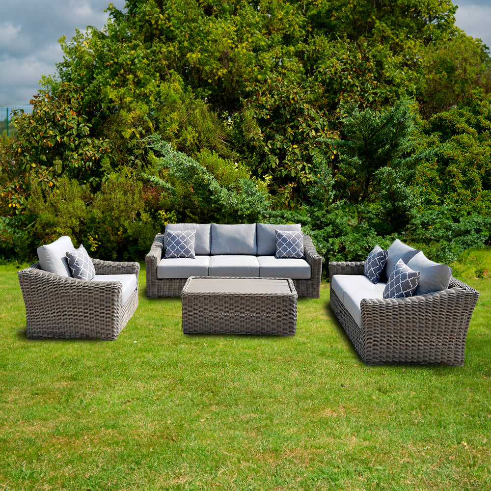 Tullum Outdoor 4-Piece Patio Furniture Deep Seating  Set