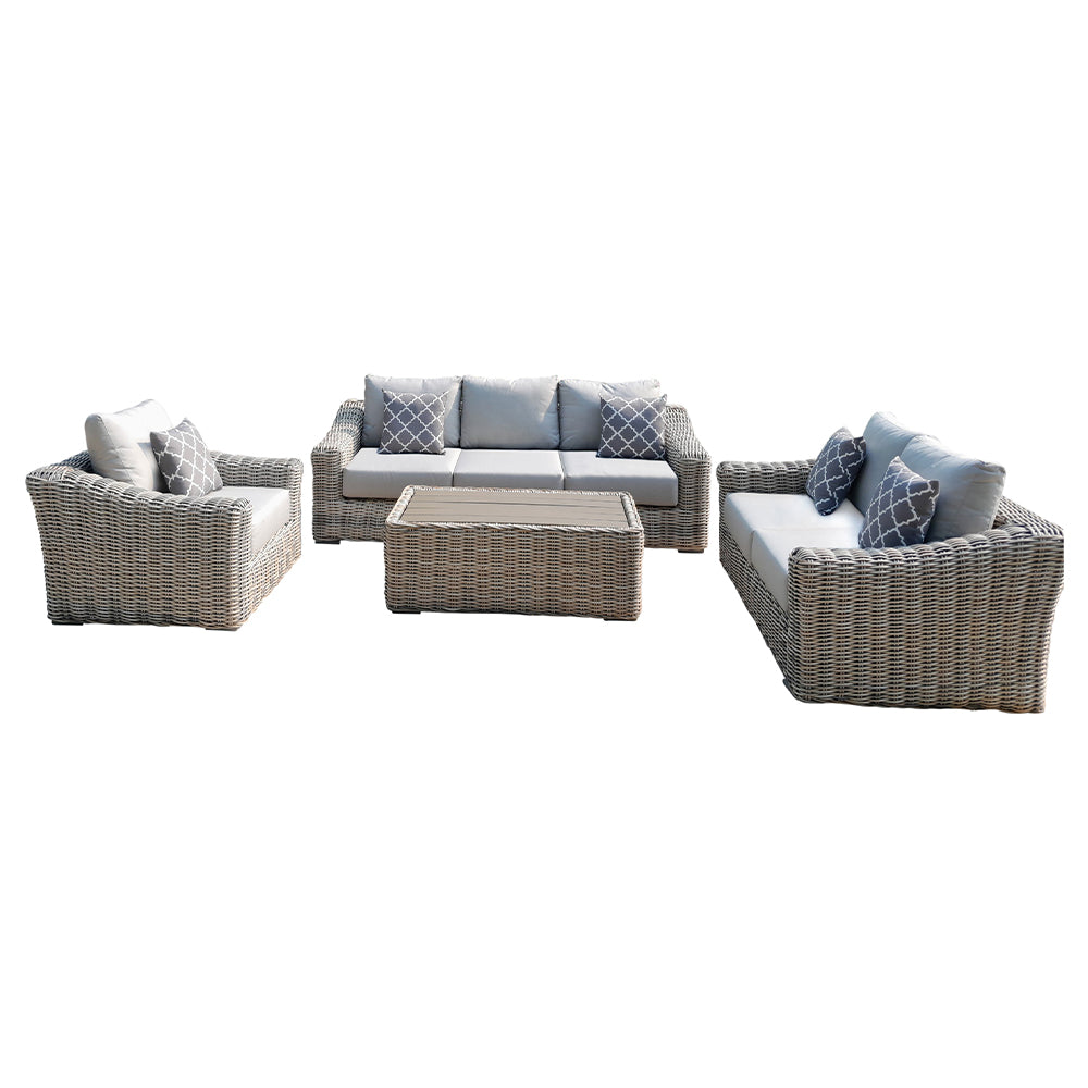 Hawaii 4-Piece Outdoor Patio Furniture Deep Seating