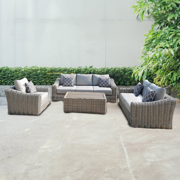 Hawaii 4-Piece Outdoor Patio Furniture Deep Seating