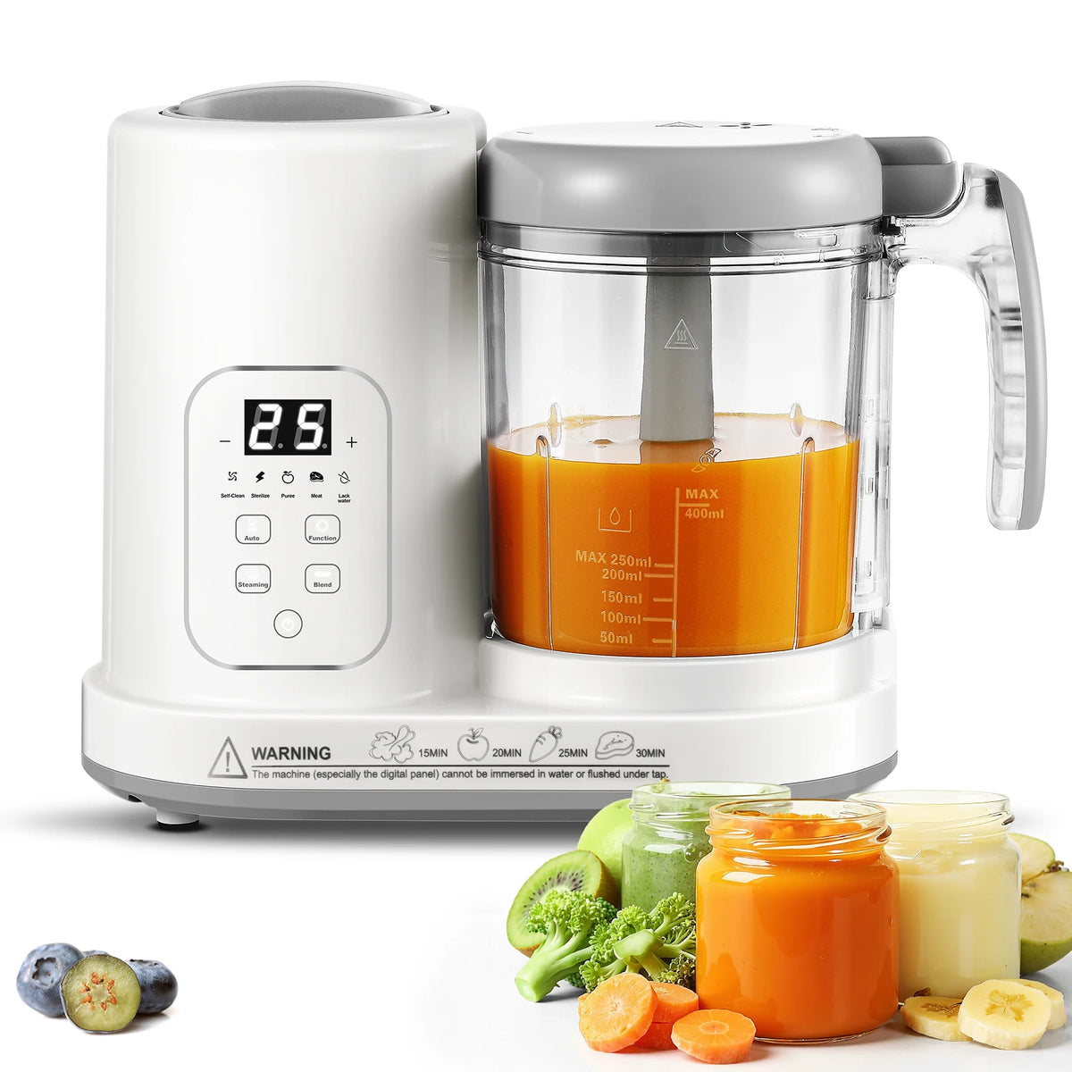 Baby Food Maker Pro Steamer Blender: 4 in 1 Auto Steam Blend and Puree Maker with Self-Clean for Healthy Baby