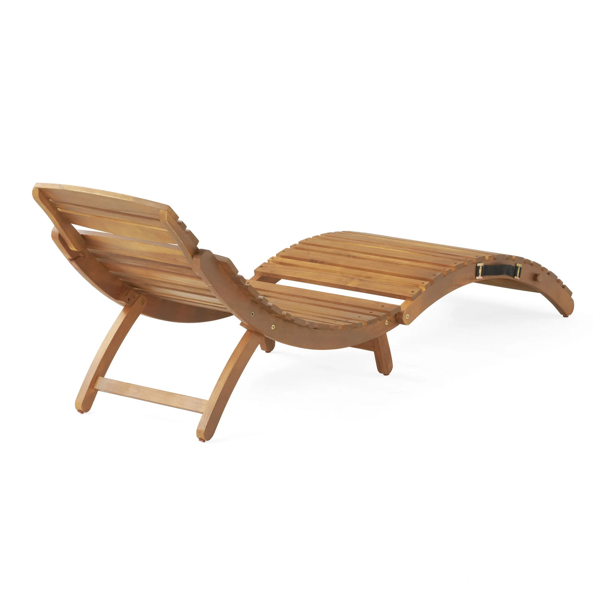 Lahaina Wood Foldable Patio Chaise Lounger - view 4