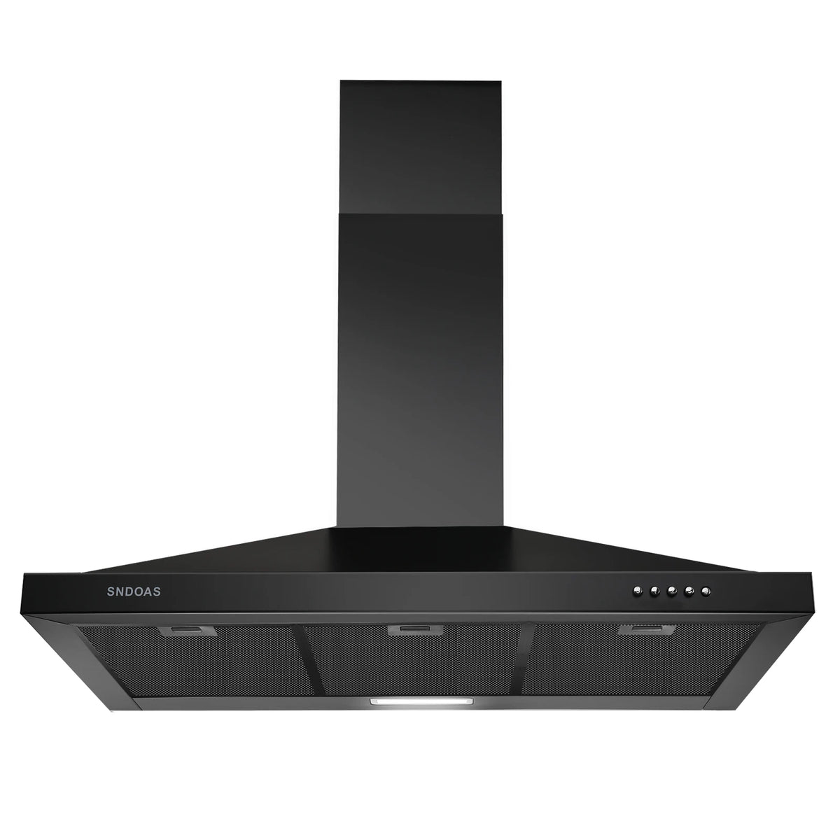 Black Range Hood 36 Inches,Stainless Steel Wall Mount Range Hood Black,Kitchen Hood Vent,Hood Vents for Kitche