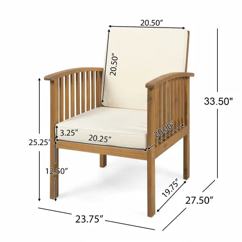 Acacia Wood Patio Conversation Sets - view 6