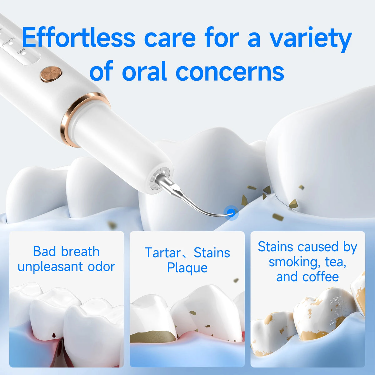 T4 Ultrasonic Tooth Cleaner - Safe & Effective Dental Care - view 2