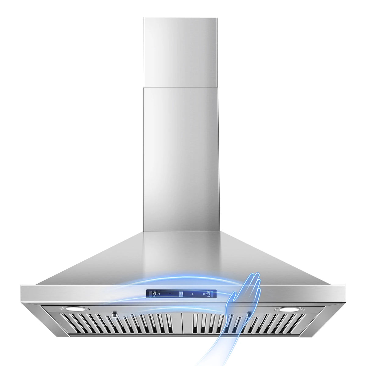 Wall Mount Range Hood 30 inch, 700 CFM Kitchen Hood Stainless Steel Stove Vent Hood with Gesture Sensing & Tou