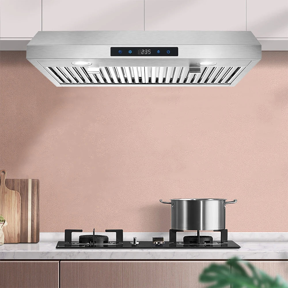 Range Hood 30 Inch Under Cabinet, Range Hoods with Touch Control,3-Venting Kitchen Hood,Stainless Steel Vent H - view 5