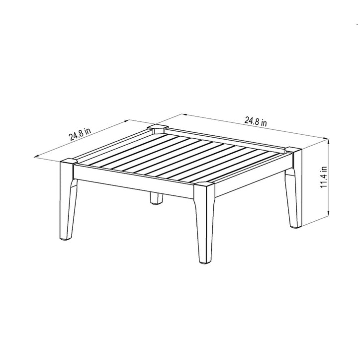 Amazonia 8 Piece Eucalyptus Patio Seating Set- 25-in L x 25-in W