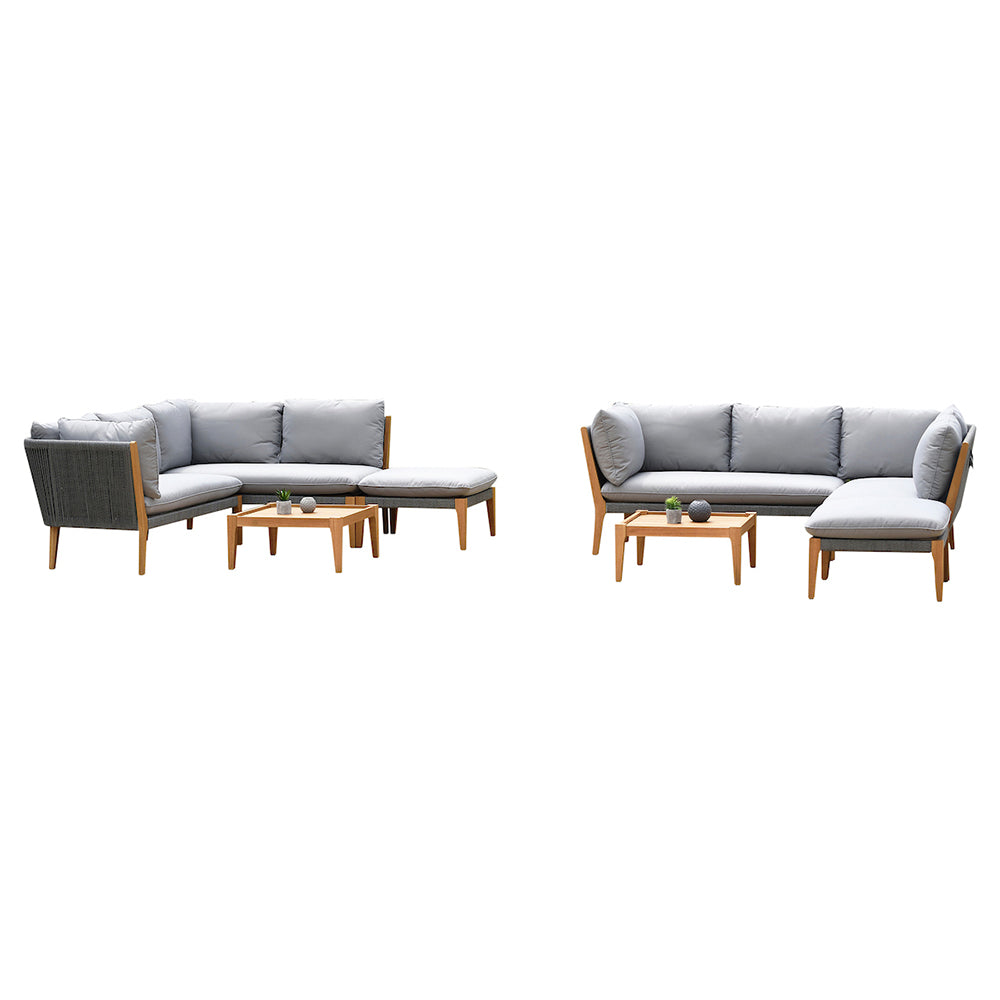 Amazonia 8 Piece Eucalyptus Patio Seating Set- 25-in L x 25-in W