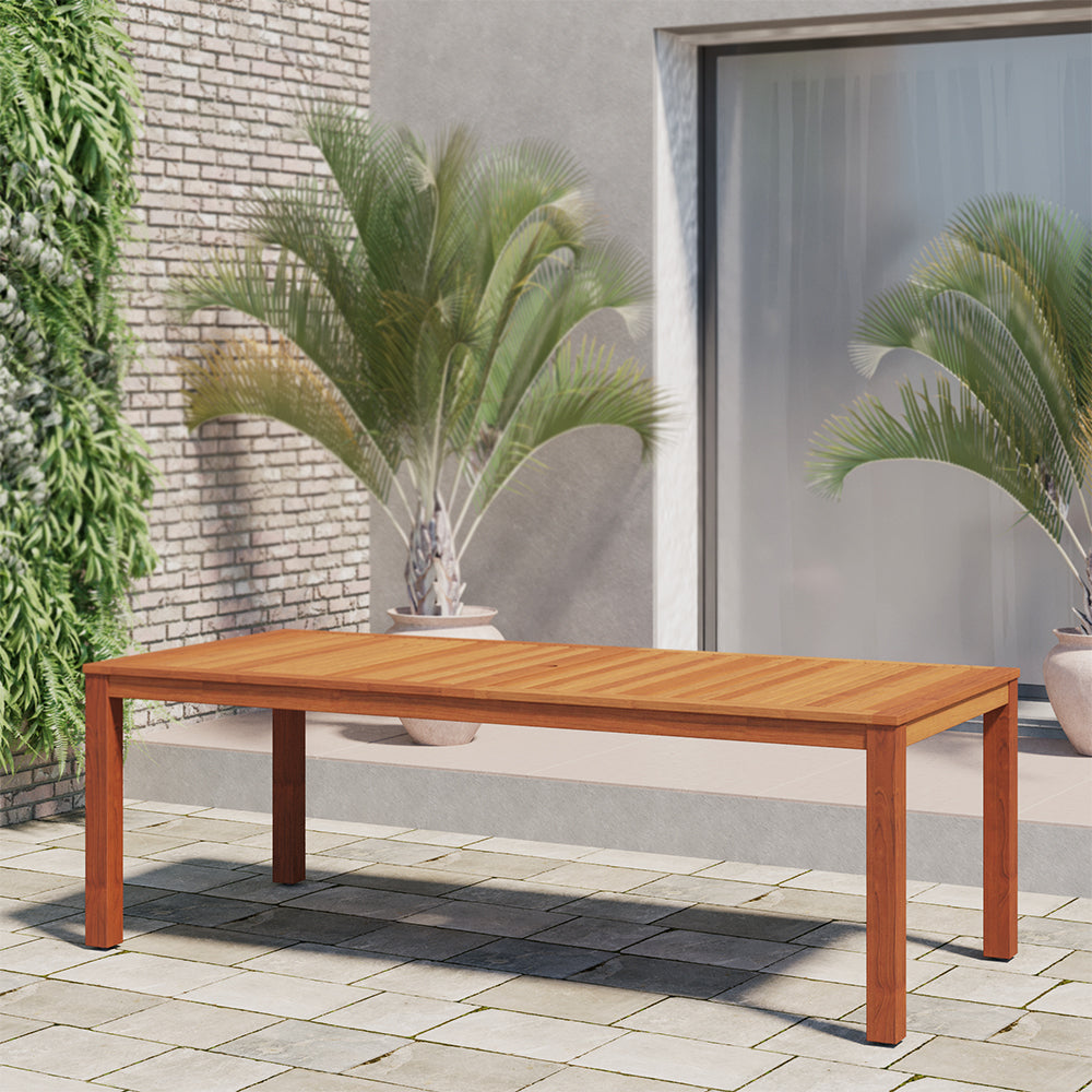 Amazonia Eucalyptus Patio Dining Table - 88-in L x 39-in W