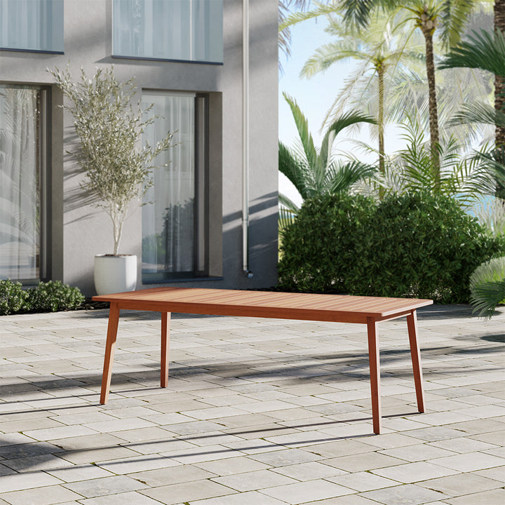 Amazonia Eucalyptus Patio Dining Table - 85-in L x 37-in W