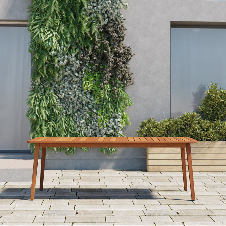 Amazonia Eucalyptus Patio Dining Table - 85-in L x 37-in W