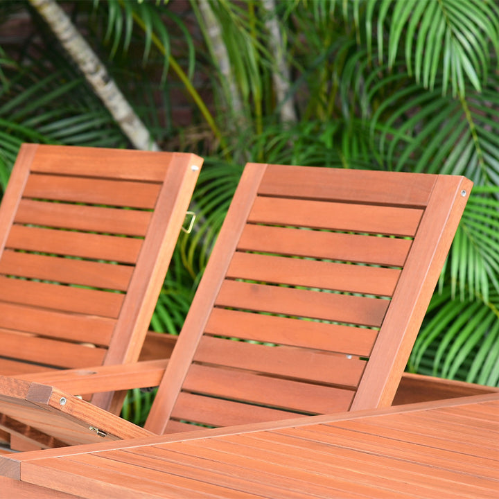 Amazonia Eucalyptus Patio Dining Table - 79-in L x 42-in W