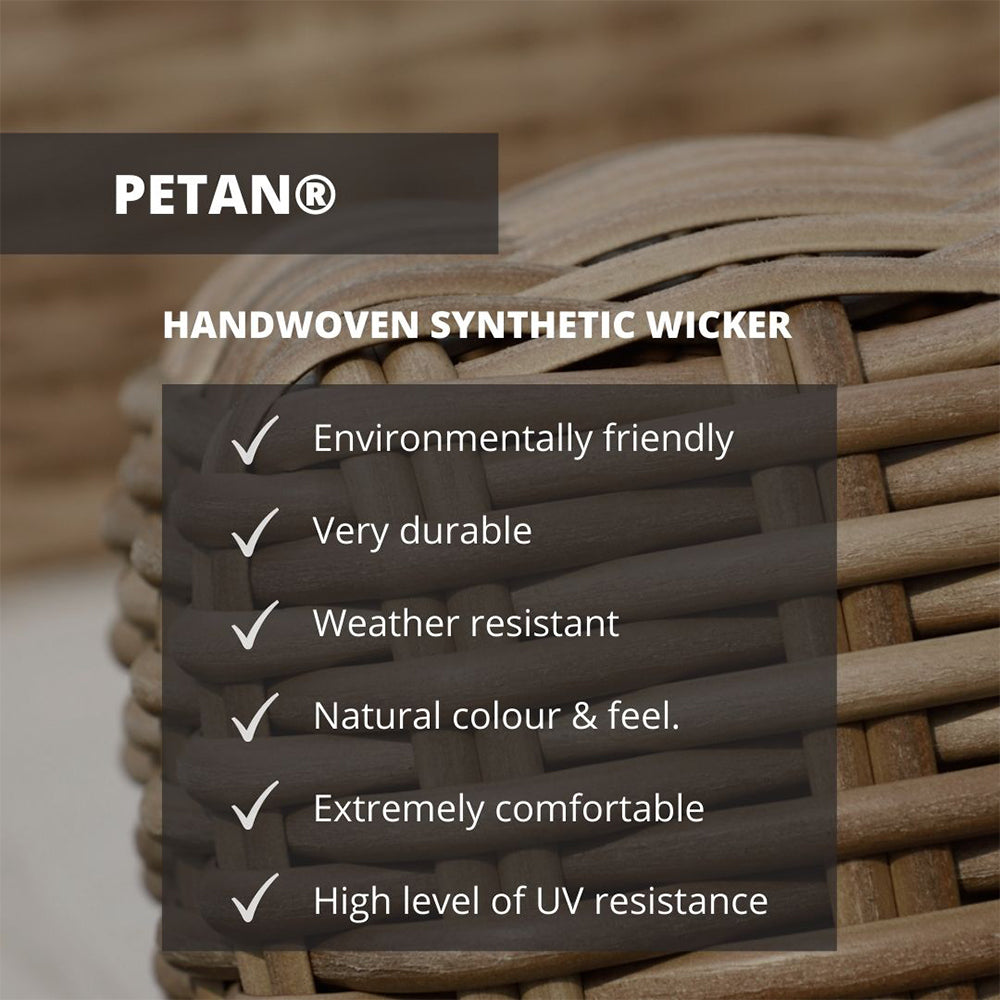 Amazonia 3 Piece Eucalyptus Patio Seating Set