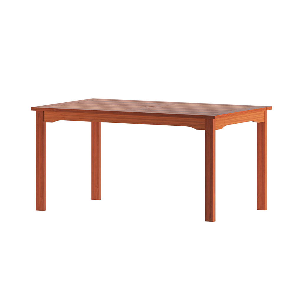 Amazonia Eucalyptus Patio Dining Table - 59-in L x 35-in W