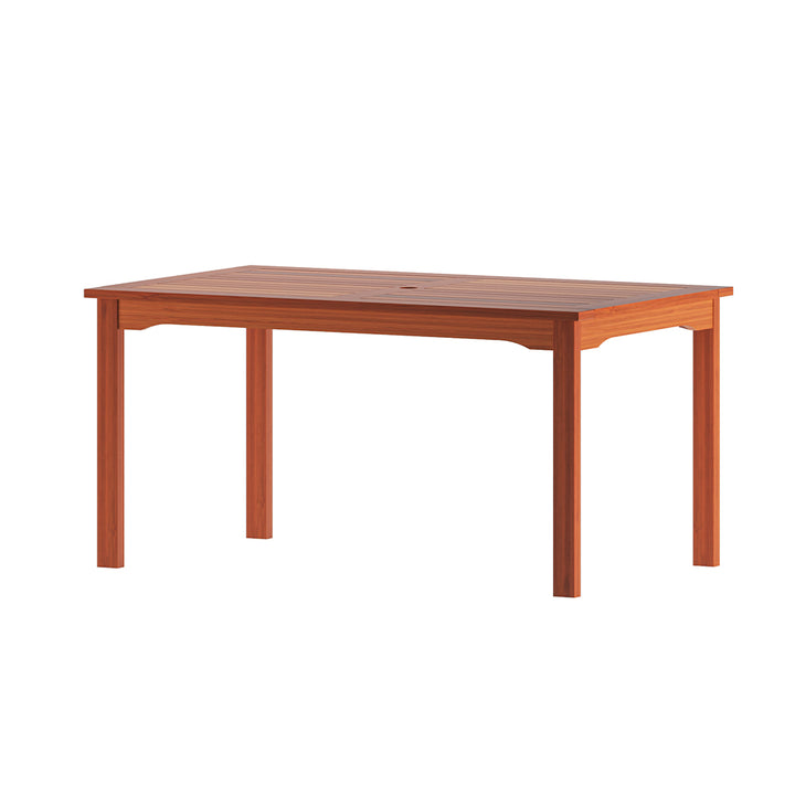 Amazonia Eucalyptus Patio Dining Table - 59-in L x 35-in W