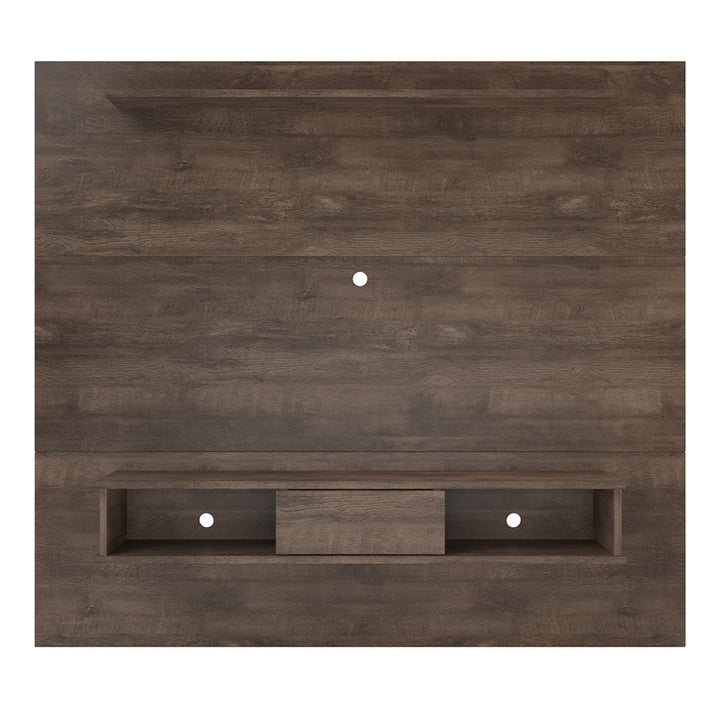 Midtown Concept Wall Mounted TV Shelf Board for 70-in TV - Dark Brown