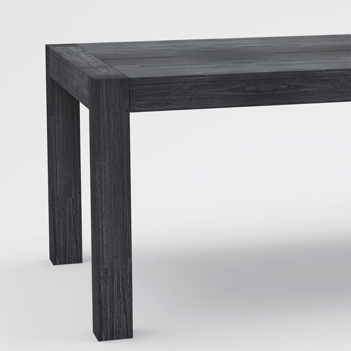 Midtown Concept Weathered 9-Piece Dining Table Set - Dark Grey