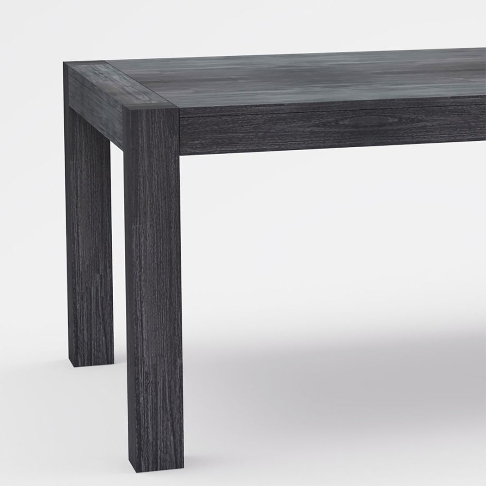 Midtown Concept Kuta 82.5-in L Dining Table Wood - Dark Grey