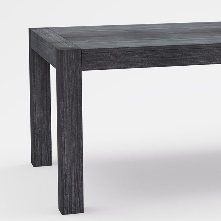 Midtown Concept Kuta 82.5-in L Dining Table Wood - Dark Grey