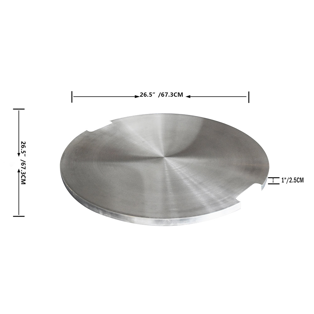 Stainless Steel Lid for Lunar Bowl - view 2