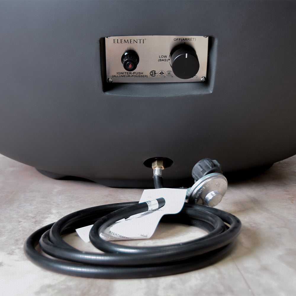 Lunar Outdoor Dark Grey Fire Bowl - view 9