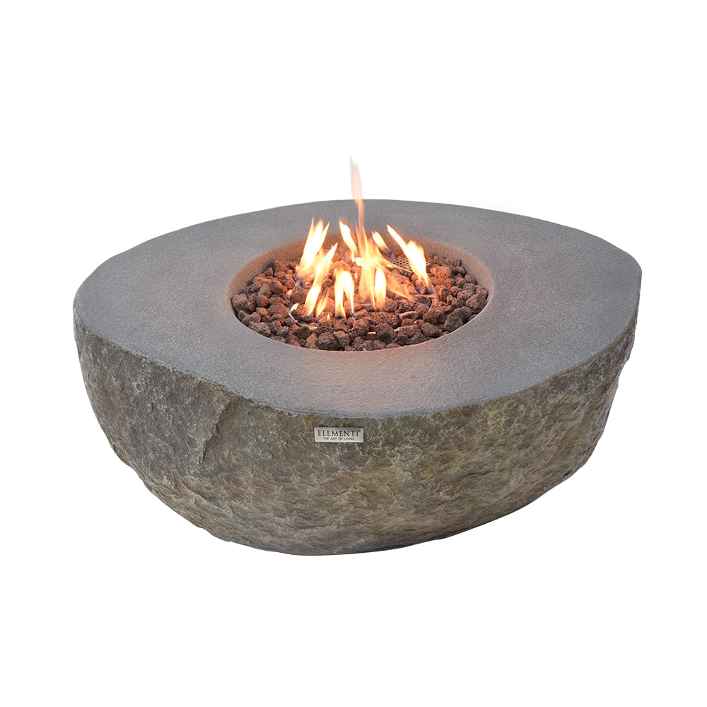 Outdoor Boulder Fire Pit Table