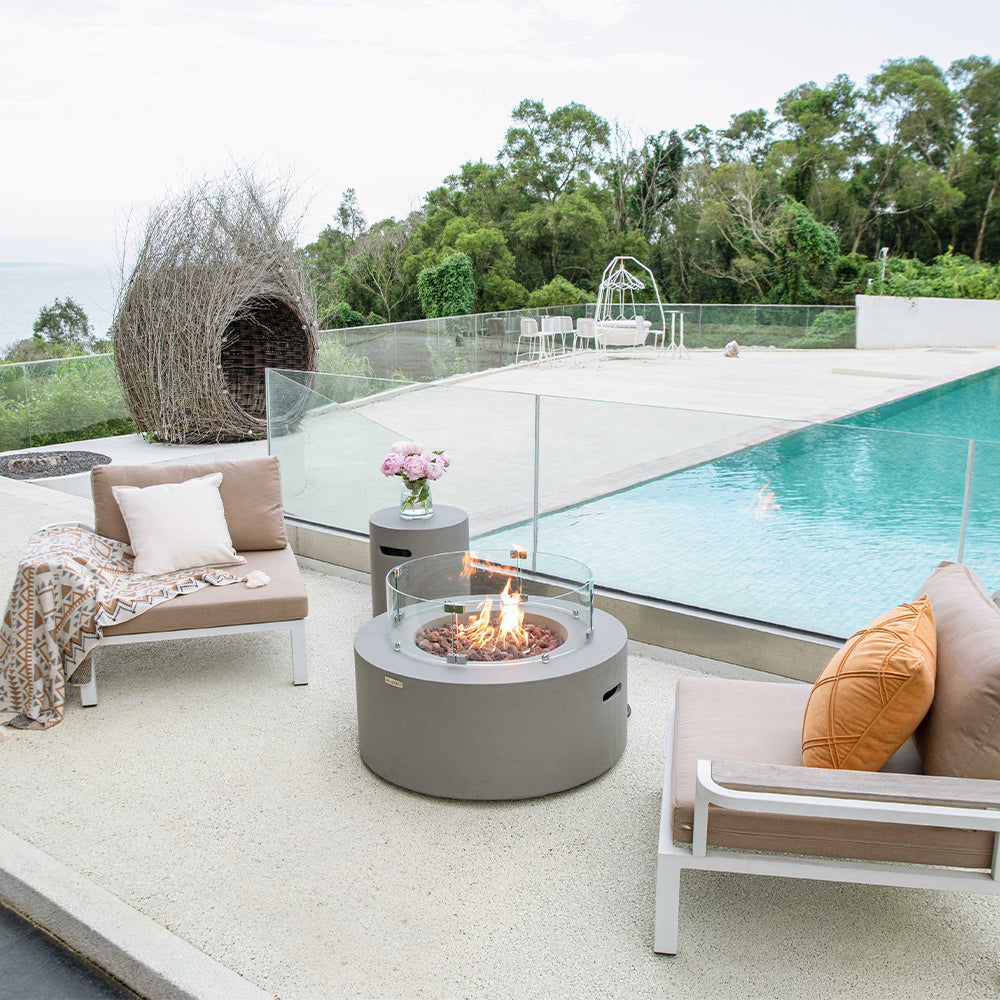 Tramore Outdoor Fire Pit Table - Liquid Propane - view 7