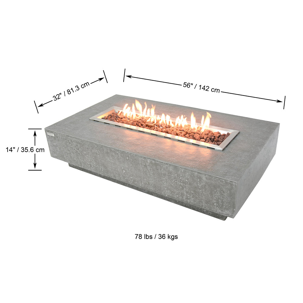 Hampton Outdoor Fire Pit Table - Select Fuel Type