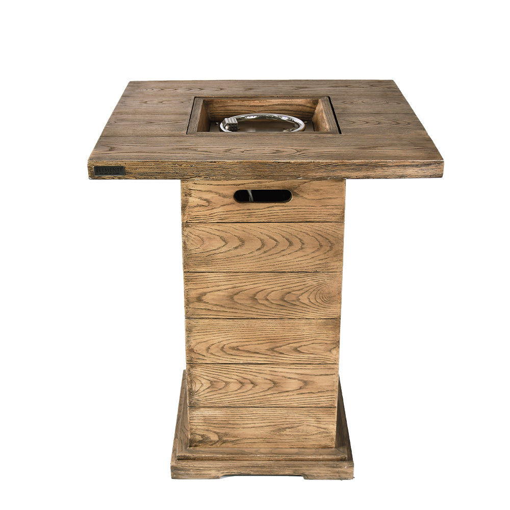 Rova Outdoor Reinforced Concrete Bar Height Firepit Table - 34 Inch - Liquid Propane - view 6