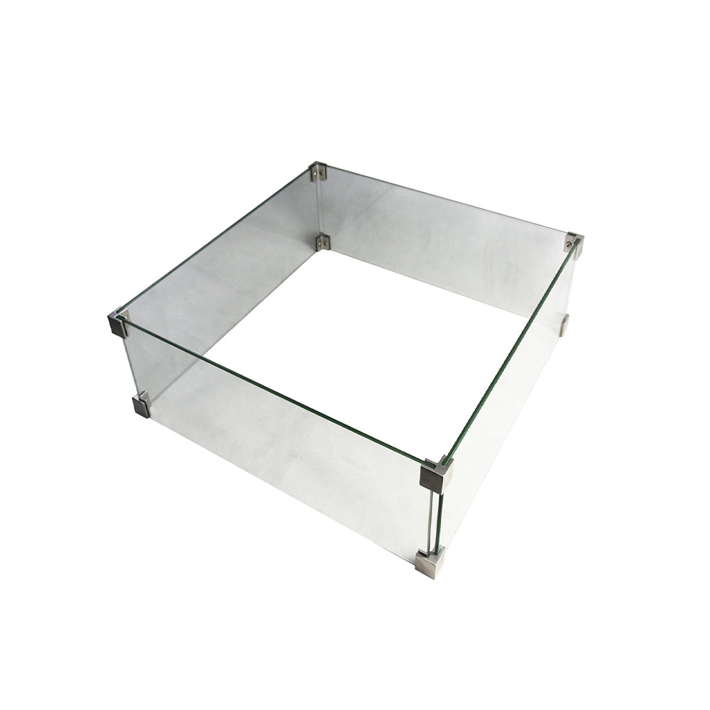 Elementi Rova Fire Pit Tempered Clear Glass Wind Screen