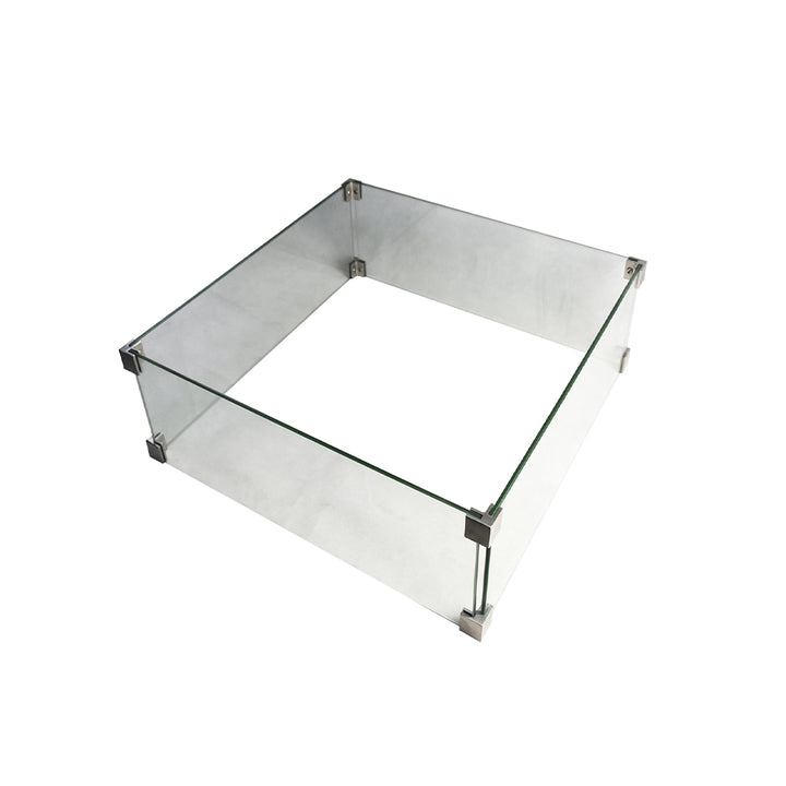 Elementi Rova Fire Pit Tempered Clear Glass Wind Screen