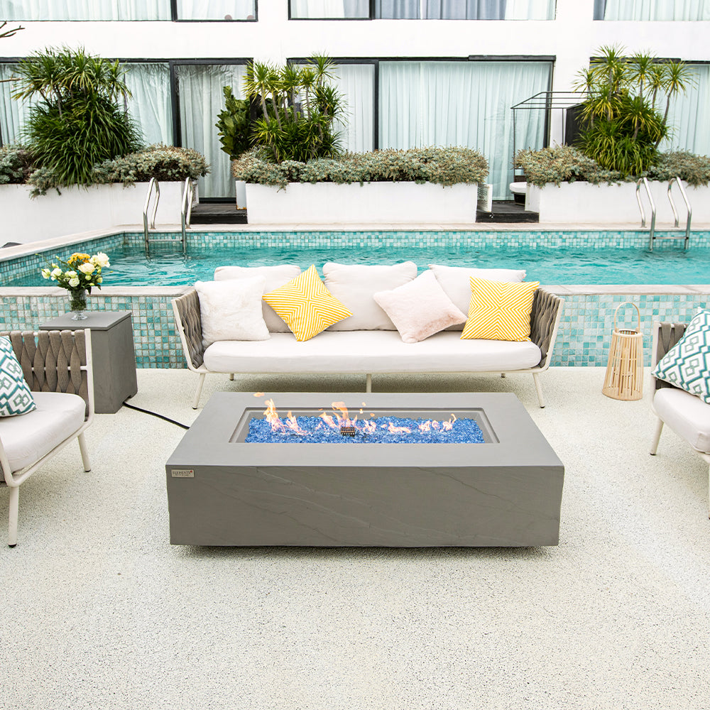 Meteora Outdoor Space Grey Fire Pit Table - view 2