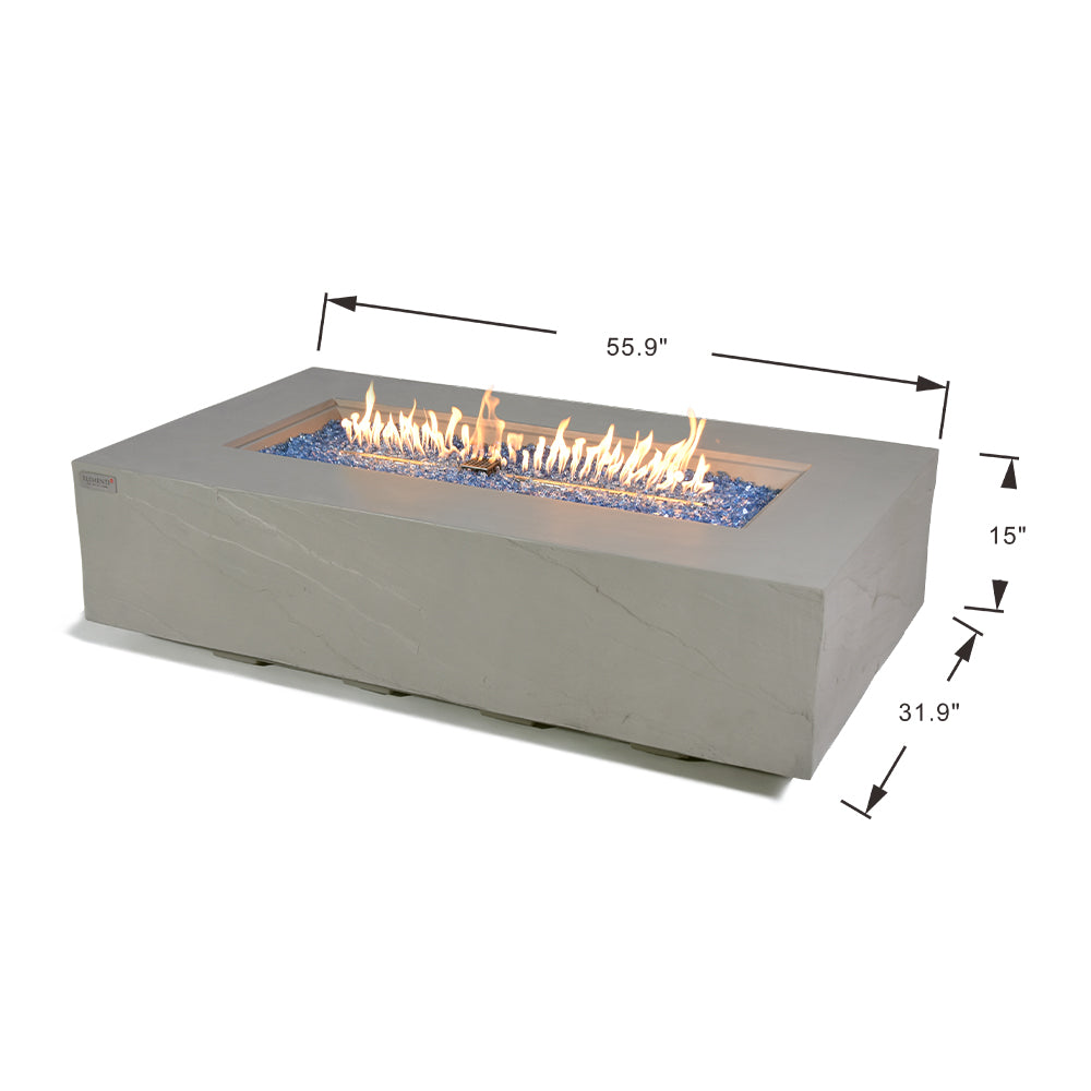 Meteora Outdoor Space Grey Fire Pit Table - view 3