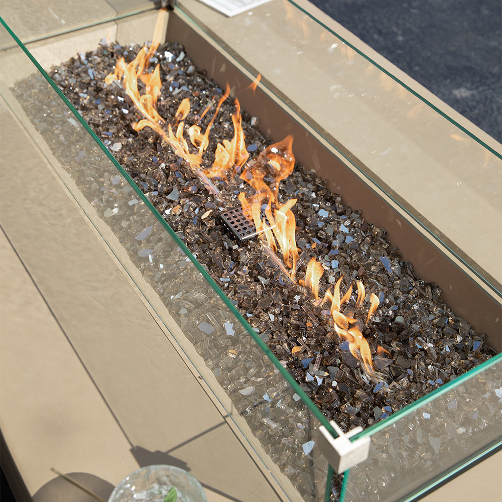 Colorado Outdoor Sunlight Yellow Fire Pit Table - view 7