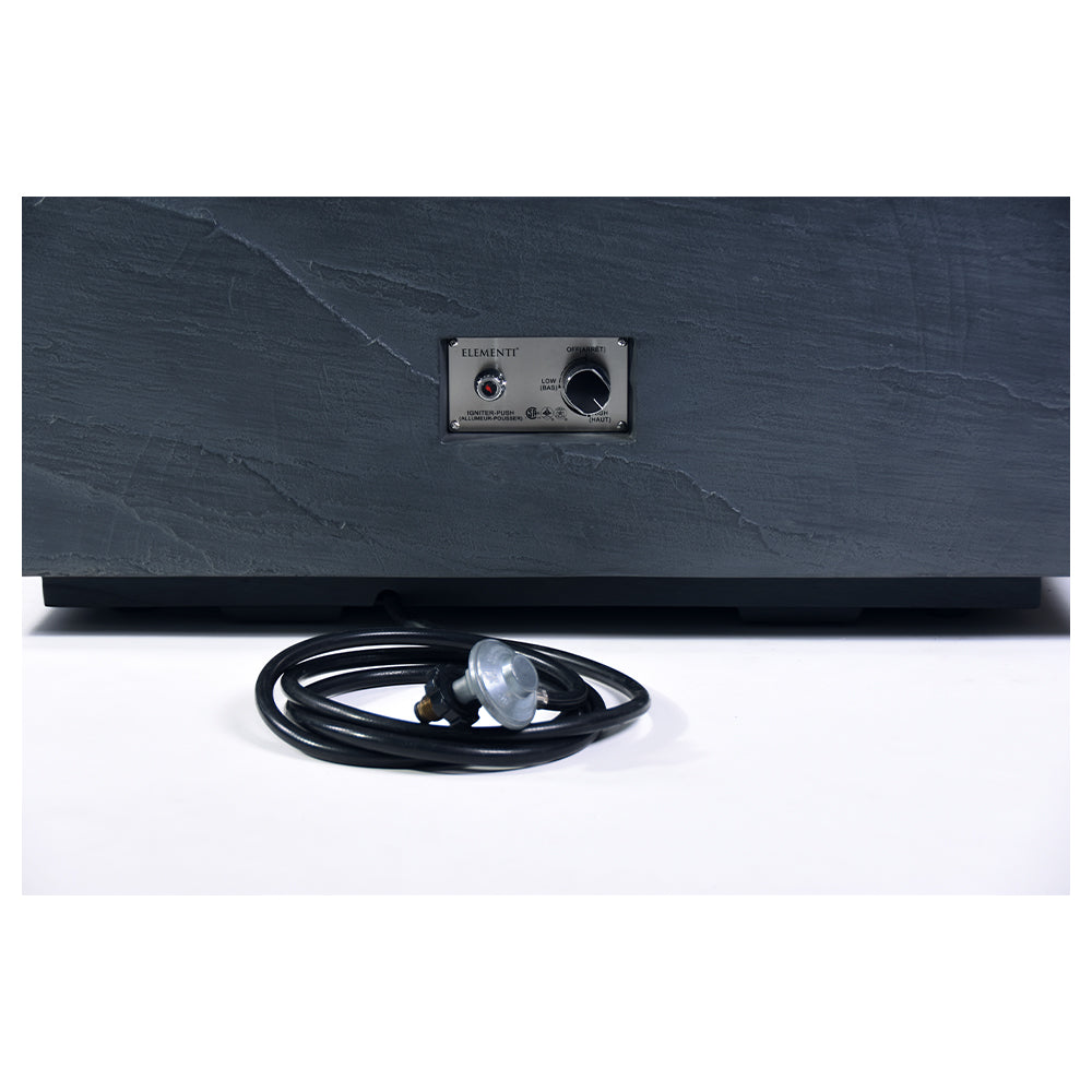 Roraima Outdoor Slate Black Fire Pit Table - view 11
