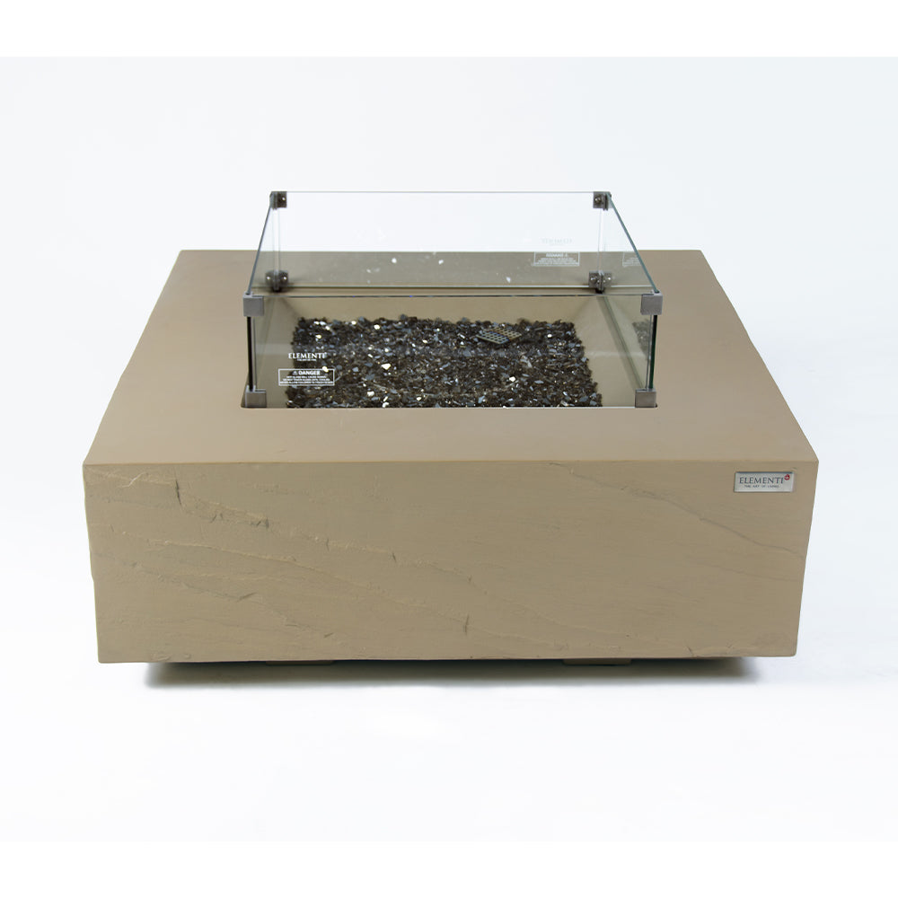 Uluru Outdoor Sunlight Yellow Fire Pit Table - view 11