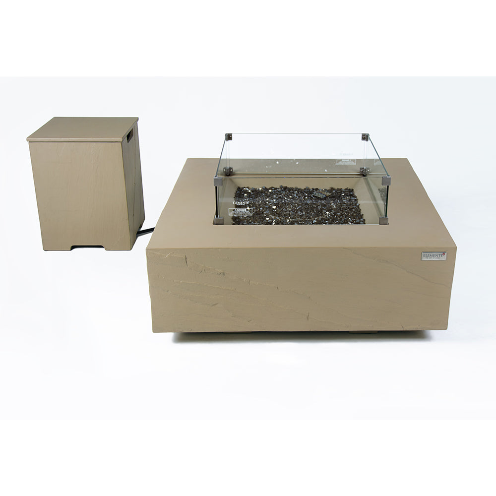Uluru Outdoor Sunlight Yellow Fire Pit Table - view 13