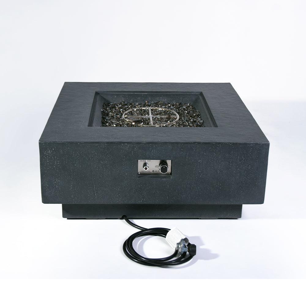 Bergen Outdoor Dark Grey Fire Pit Table - view 11