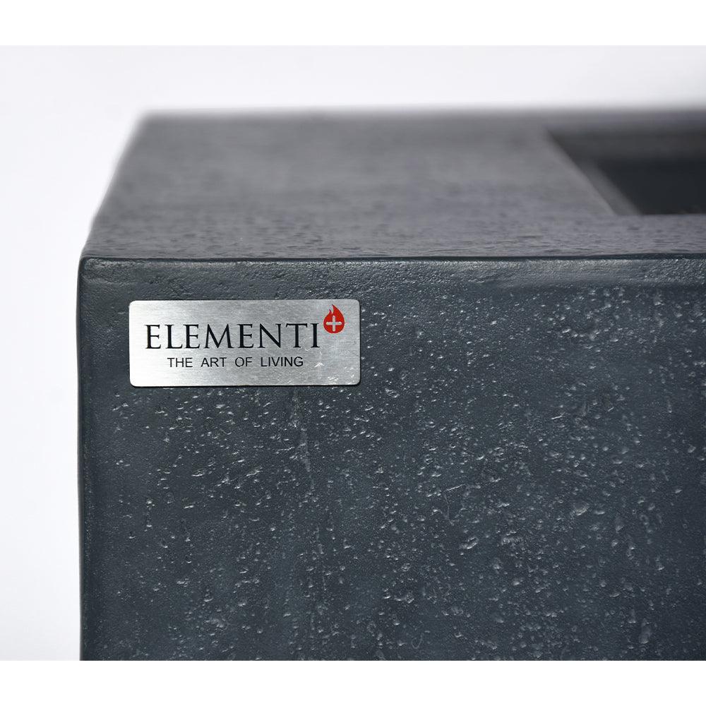 Bergen Outdoor Dark Grey Fire Pit Table - view 13