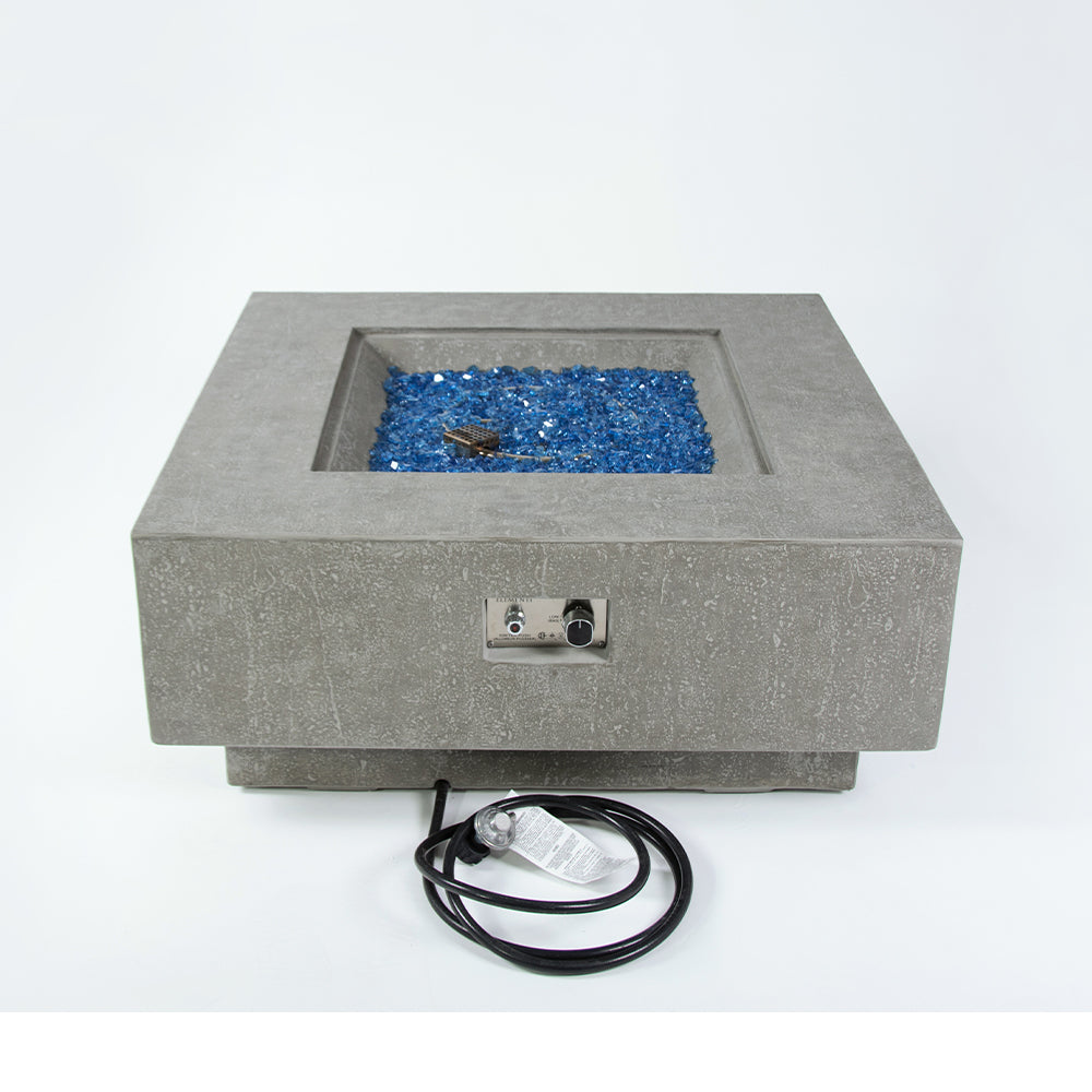 Victoria Outdoor Light Grey Fire Pit Table - view 9