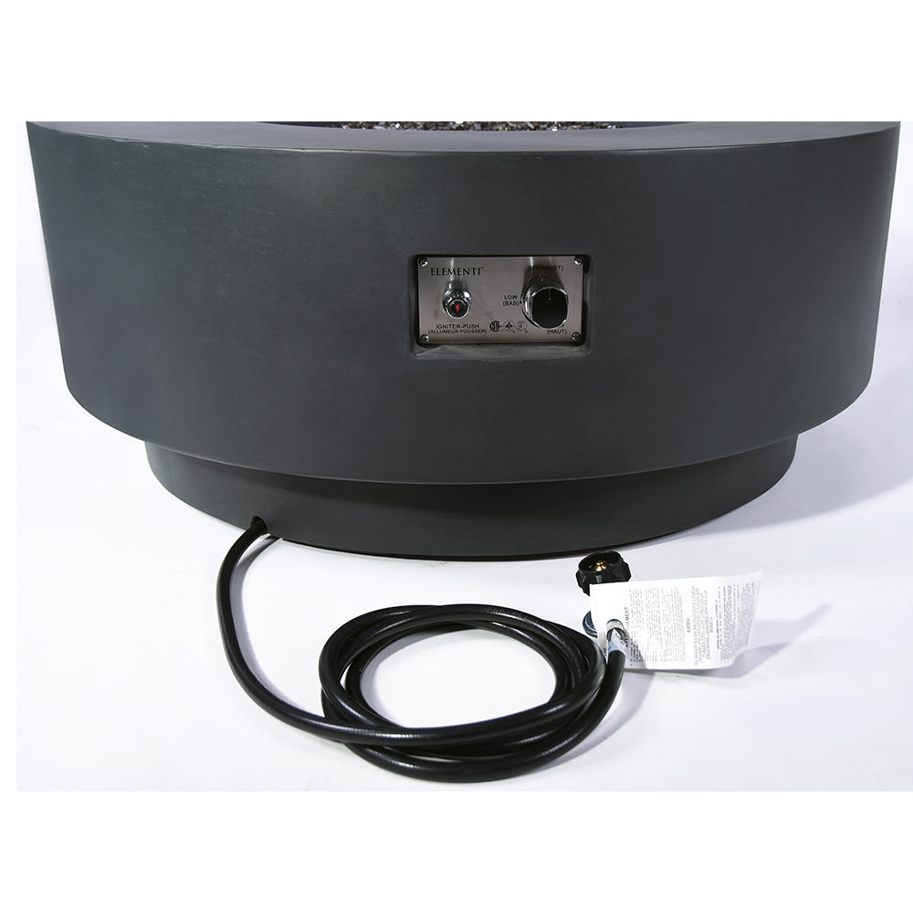 Nimes Outdoor Dark Grey Fire Pit Bowl - view 10