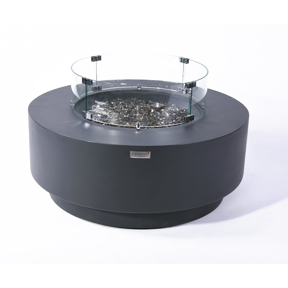 Nimes Outdoor Dark Grey Fire Pit Bowl - view 12